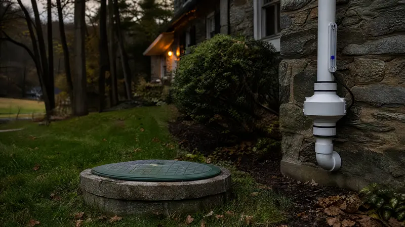 Private well cap in the yard of a rural York County home
