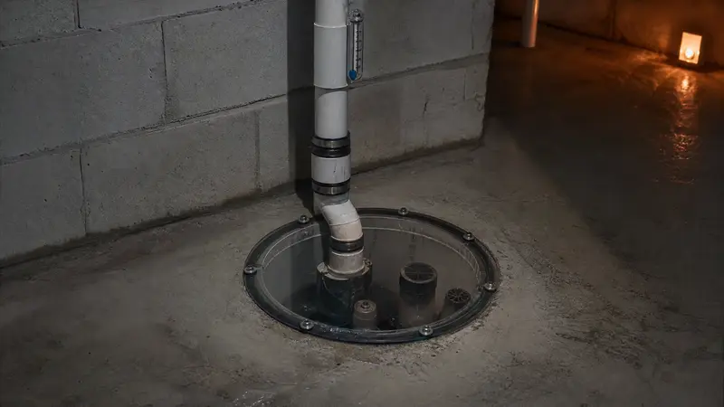 Gasketed clear sump cover with the pump visible through it